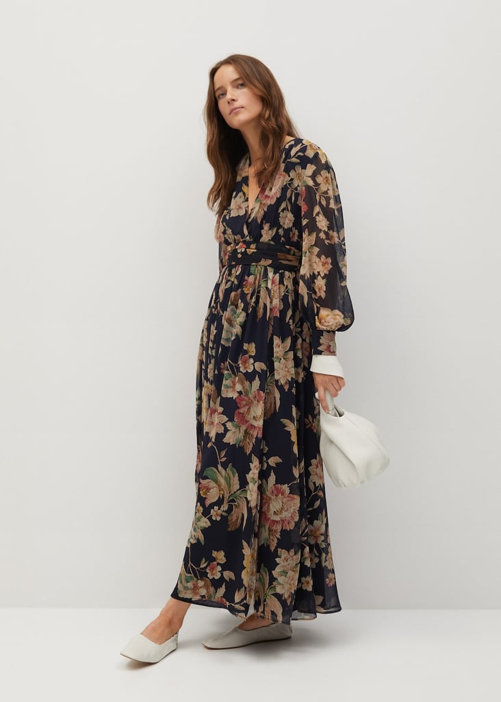 Mango Printed Long Dress