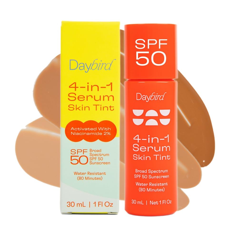 Daybird 4-in-1 Serum Tinted Moisturizer ($32, originally $40)
With such a busy schedule, I can always appreciate when I find a product that has multiple functions with one use. This moisturizer meets skin tint is made with niacinamide and bisabolol, which both work to increase collagen for smoother skin, as well as reduce inflammation and even skin tone. I also love that it works as sunscreen, thanks to its mineral SPF 50 formulation.