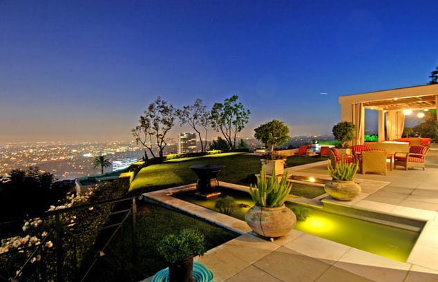 A large back patio serves as a great place for entertaining.