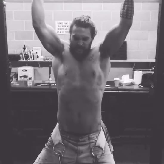 Jason Momoa Doing Pull-Ups