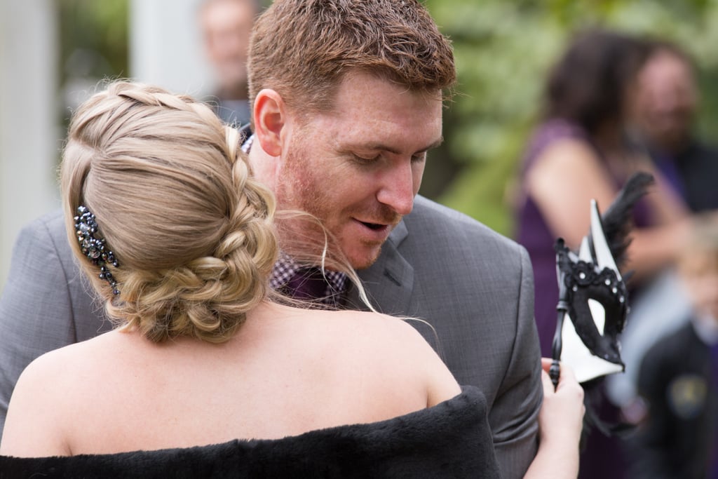 This Backyard Wedding Had Charming Rustic Halloween Decor