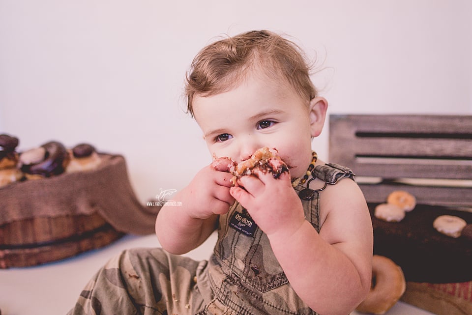 First Birthday Doughnut Smash Photoshoot