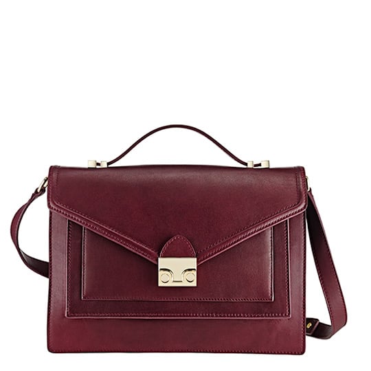 Loeffler Randall Rider in Maroon Leather ($347, originally $395)