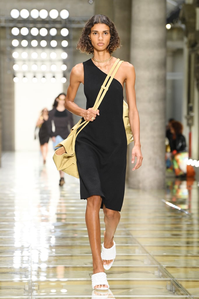 A Bottega Veneta Bag and Shoes on the Runway During Milan Fashion Week