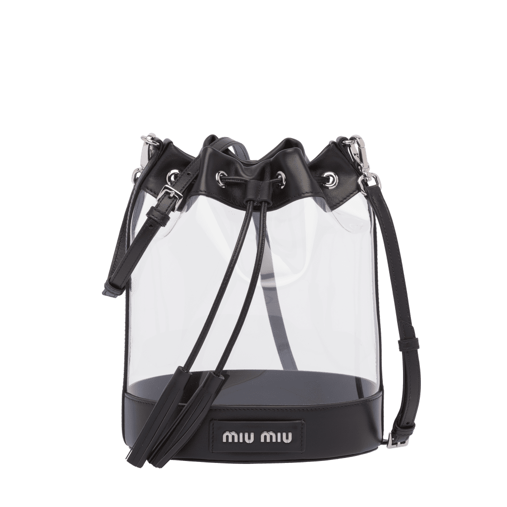 Miu Miu PVC and Leather Bucket Bag