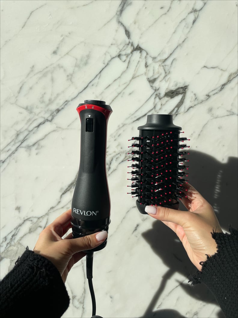 NEW REVLON PLUS VS REVLON ONE STEP DRYER AND VOLUMIZER ON CURLY