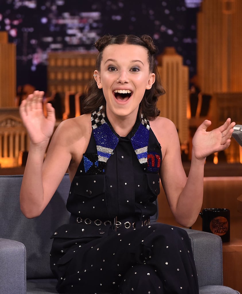 Millie Bobby Brown at The Tonight Show Starring Jimmy Fallon in 2017