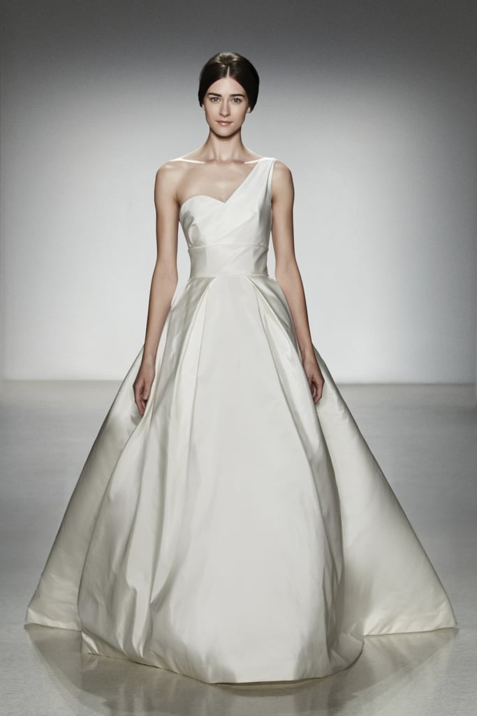 Amsale Newport Shoulder Gown (available in Amsale boutiques) | Wedding ...