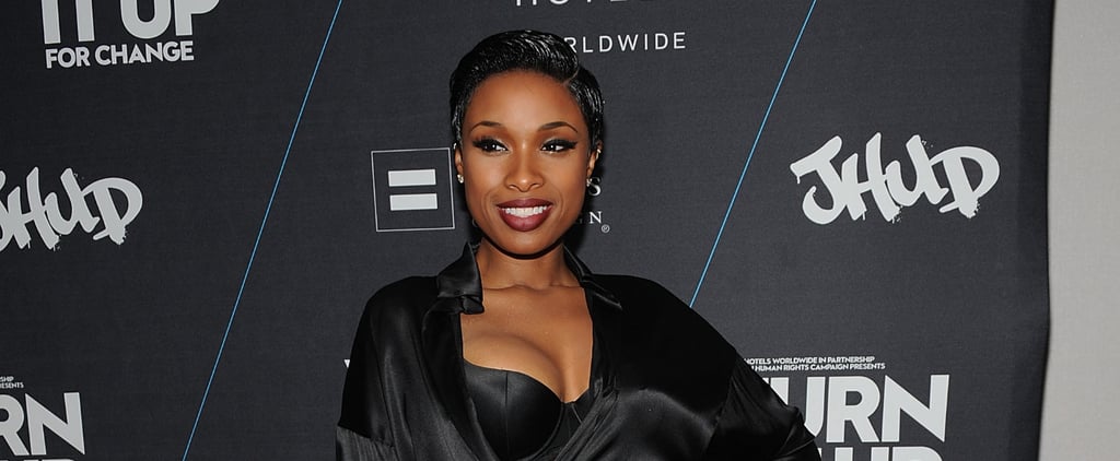 Jennifer Hudson in Sexy Robe Dress