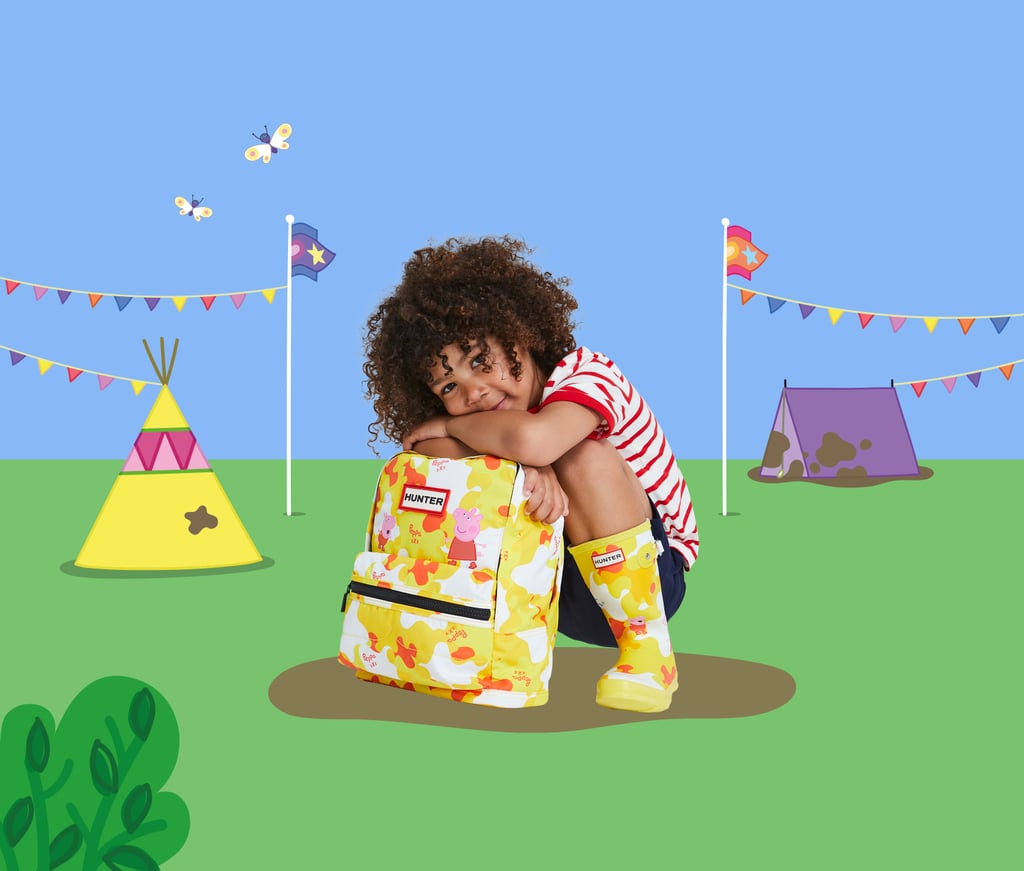 Hunter x Peppa Pig Backpack — Yellow Hunter Boots Peppa Pig Collection July 2019 POPSUGAR
