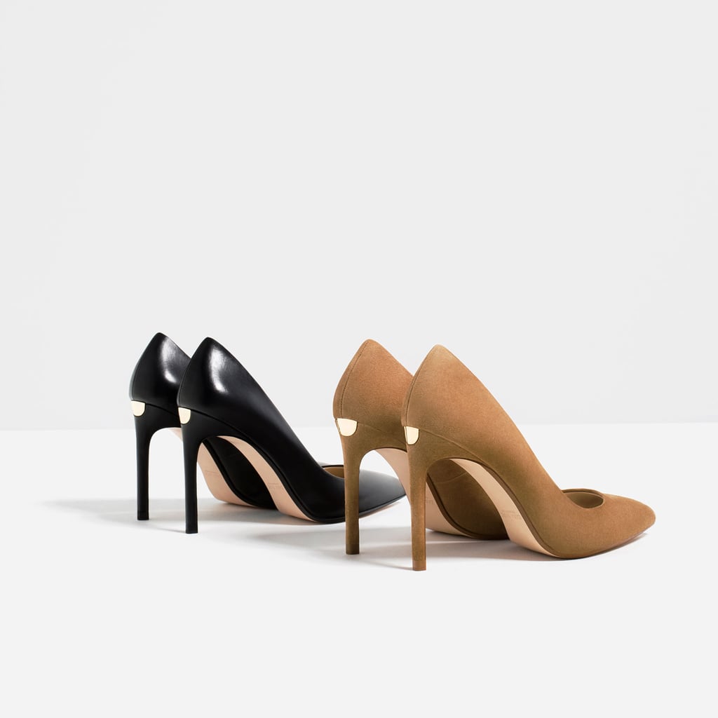 Zara Leather High Heel Shoes ($70)