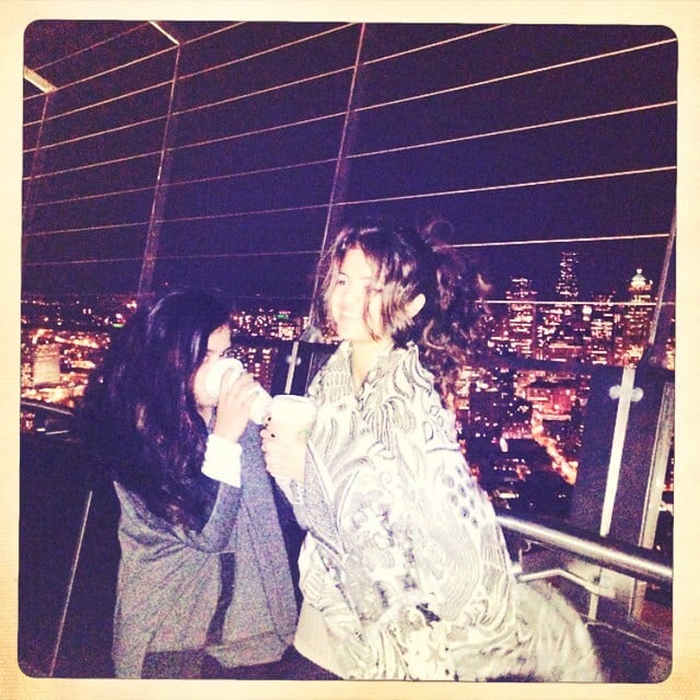 Selena Gomez posted this night photo and wrote "My favorite time of the year :)." 
Source: Instagram user selenagomez