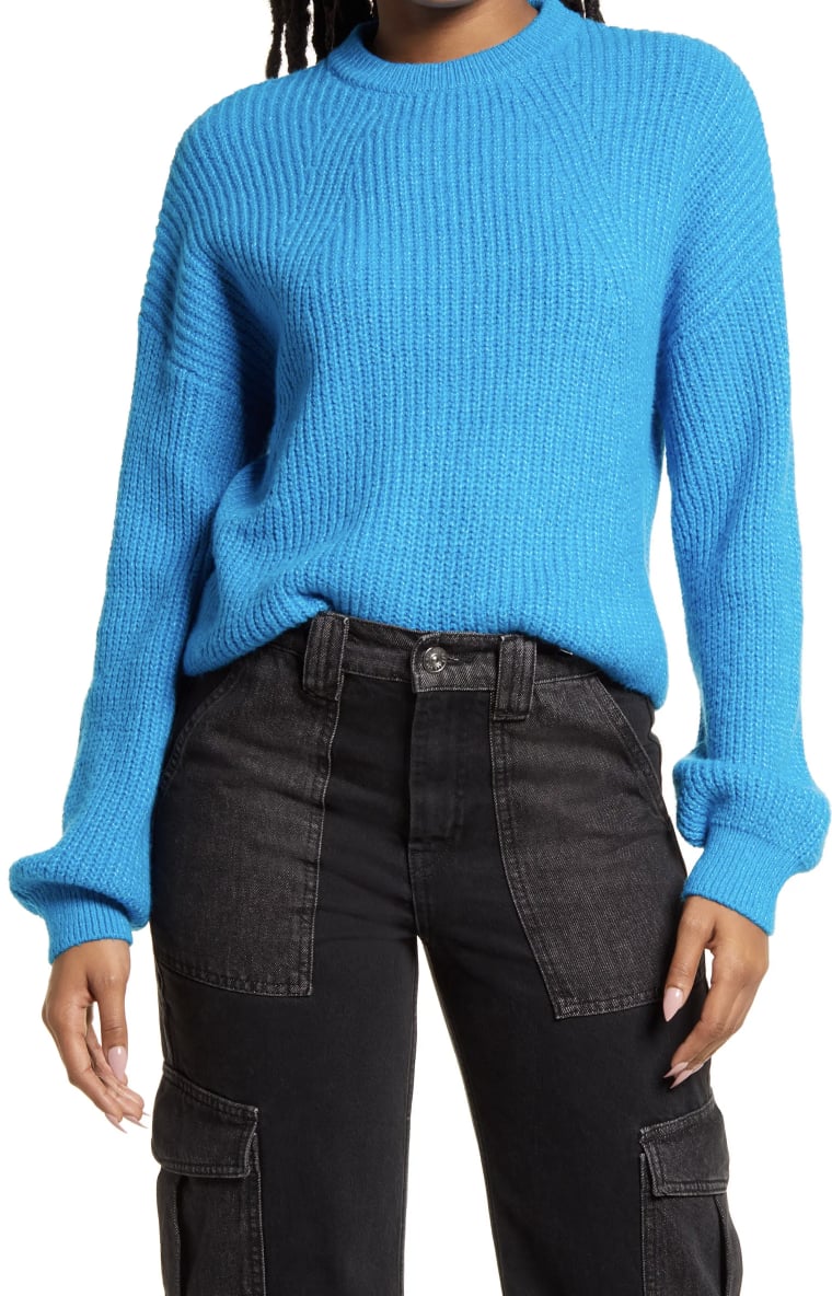 A Stylish Sweater: BP. Rib Crop Crewneck Sweater