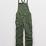 aerie shoulder tie overall shorts