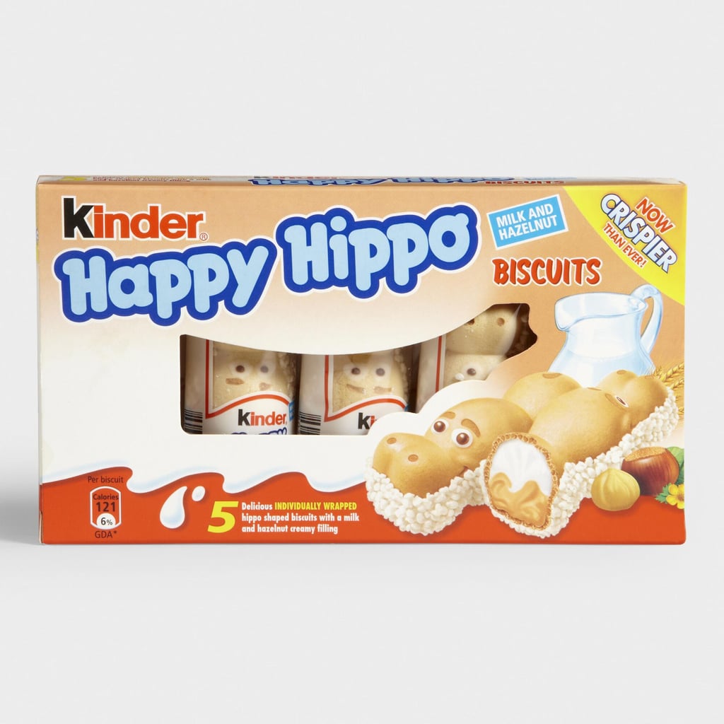 I will never forget discovering these cute Happy Hippos in Germany. The crispy wafer crisps are filled with hazelnut cream. This cookie/candy combo makes for one satisfying snack. 
Shop it: Kinder Happy Hippo Hazelnut Biscuit 5-Pack, Set of 5 ($22)