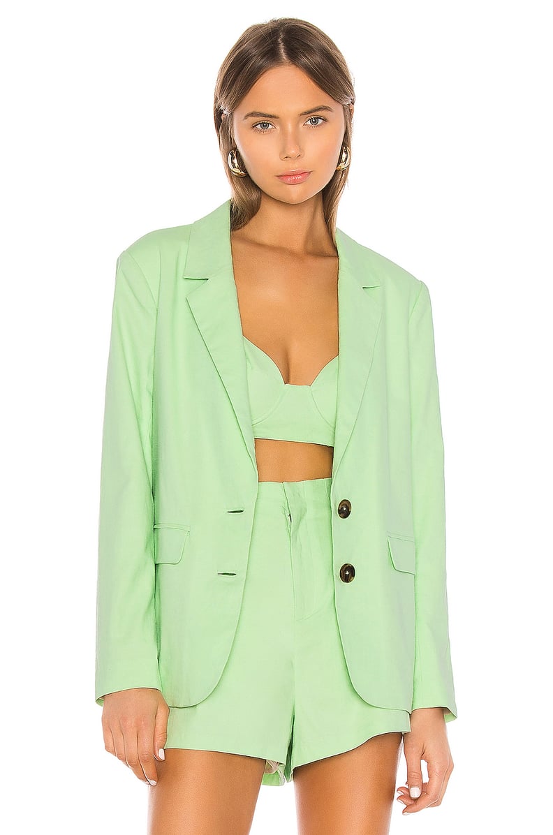 Camila Coelho Adah Blazer in Soft Mint