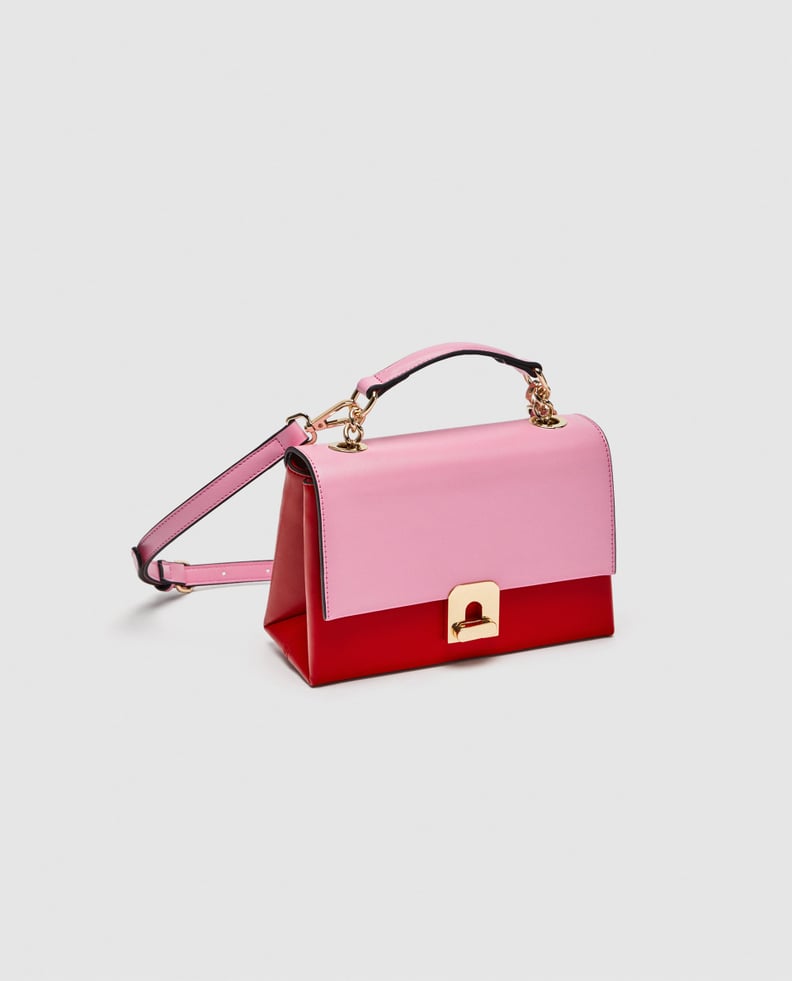 Zara Two-Tone Mini City Bag