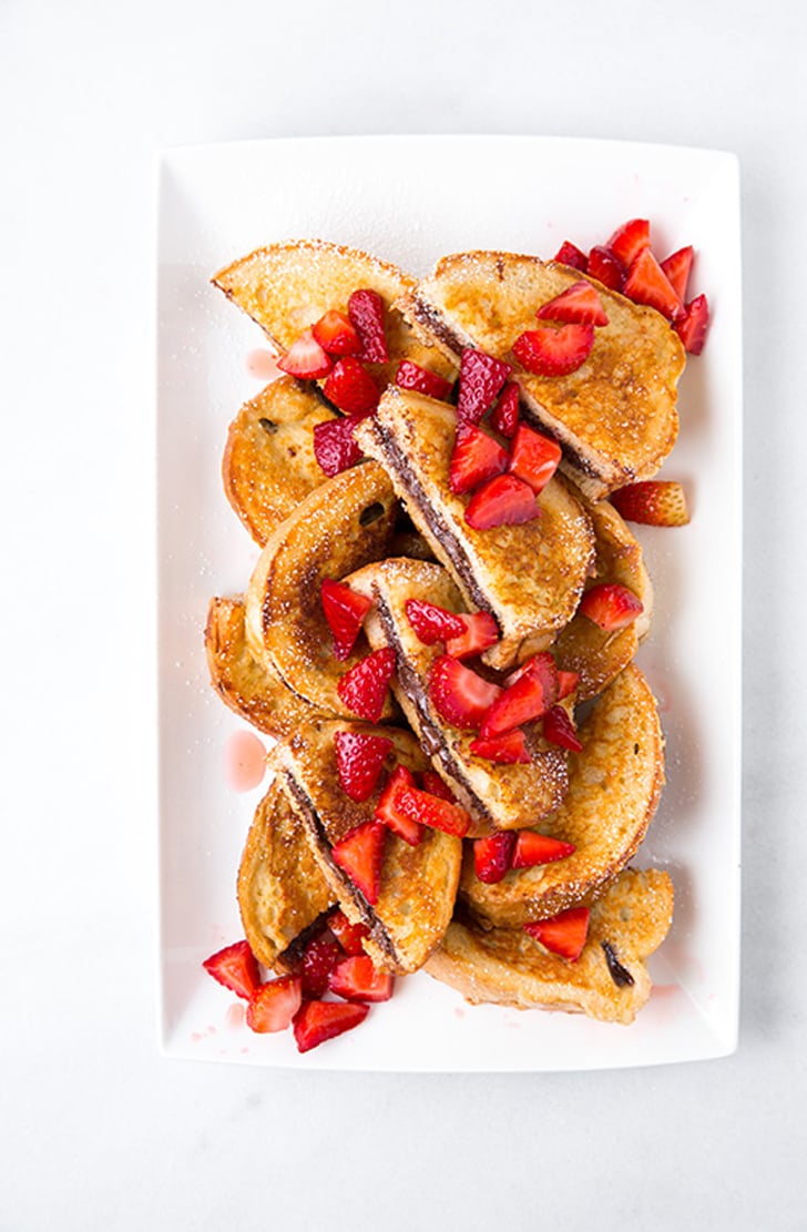 Nutella-Stuffed French Toast With Macerated Strawberries