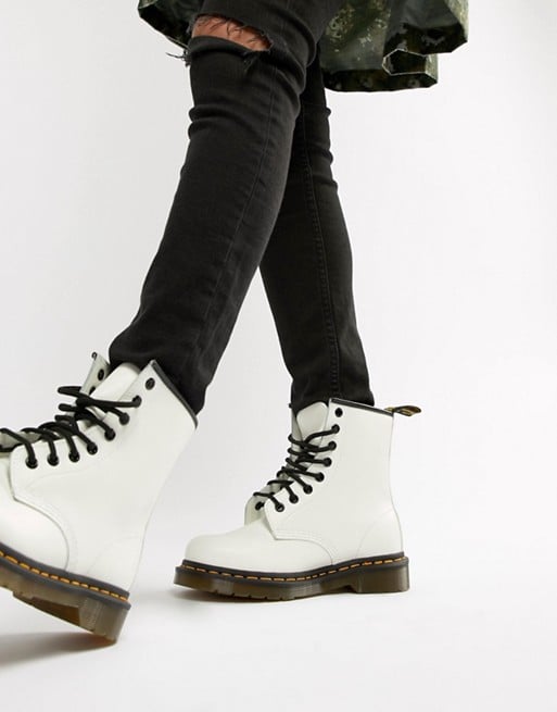 white doc martens boots