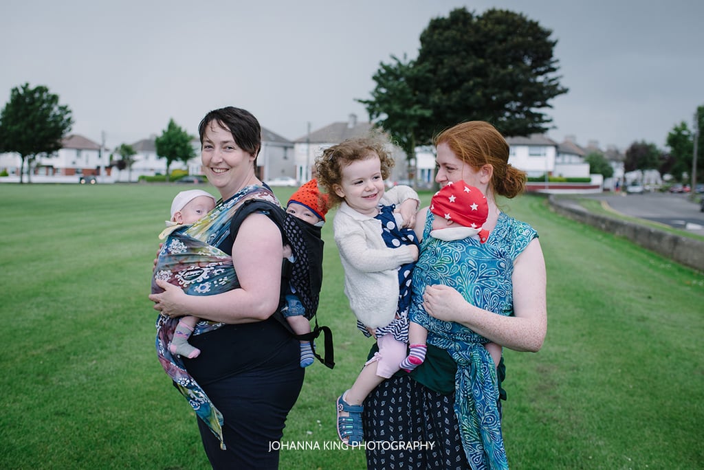 Moms Tandem Breastfeeding Triplets and Toddler