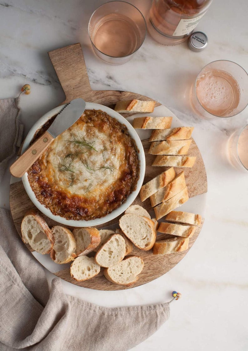 Warm Caramelized Fennel, Leek, and Cheese Dip