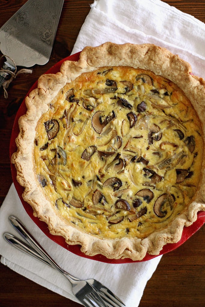 Caramelized Shallot and Mushroom Quiche