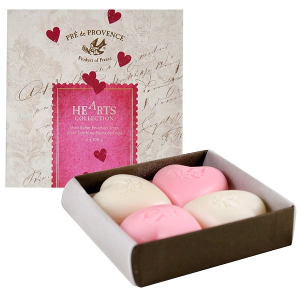 Why settle for one Valentine's Day-themed soap when you can get four? This shea butter soap gift box($16) is so pretty, Mom may not want to use it.