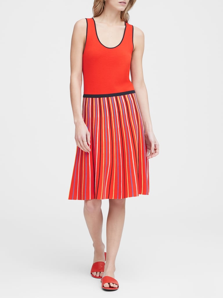 Banana Republic Stripe Knit Fit-and-Flare Dress | Best Summer Work