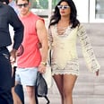 Priyanka Chopra's Gold Sandals Are Sparkly, but Her Cheeky Yellow Swimsuit Has Our Full Attention