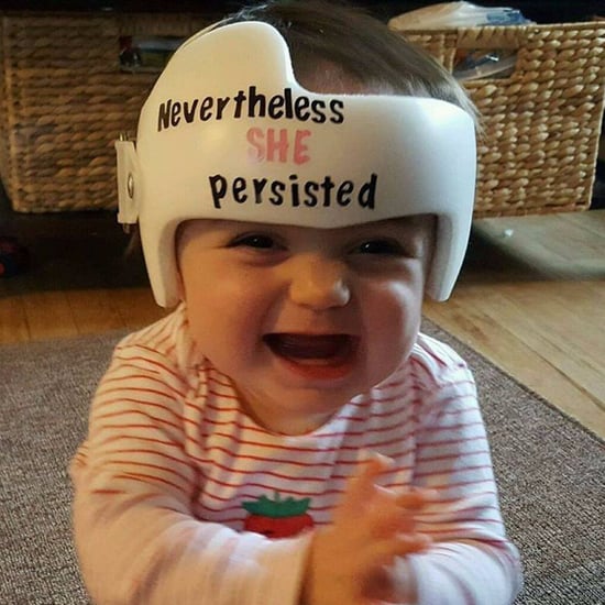 NICU Baby's Nevertheless She Persisted Helmet