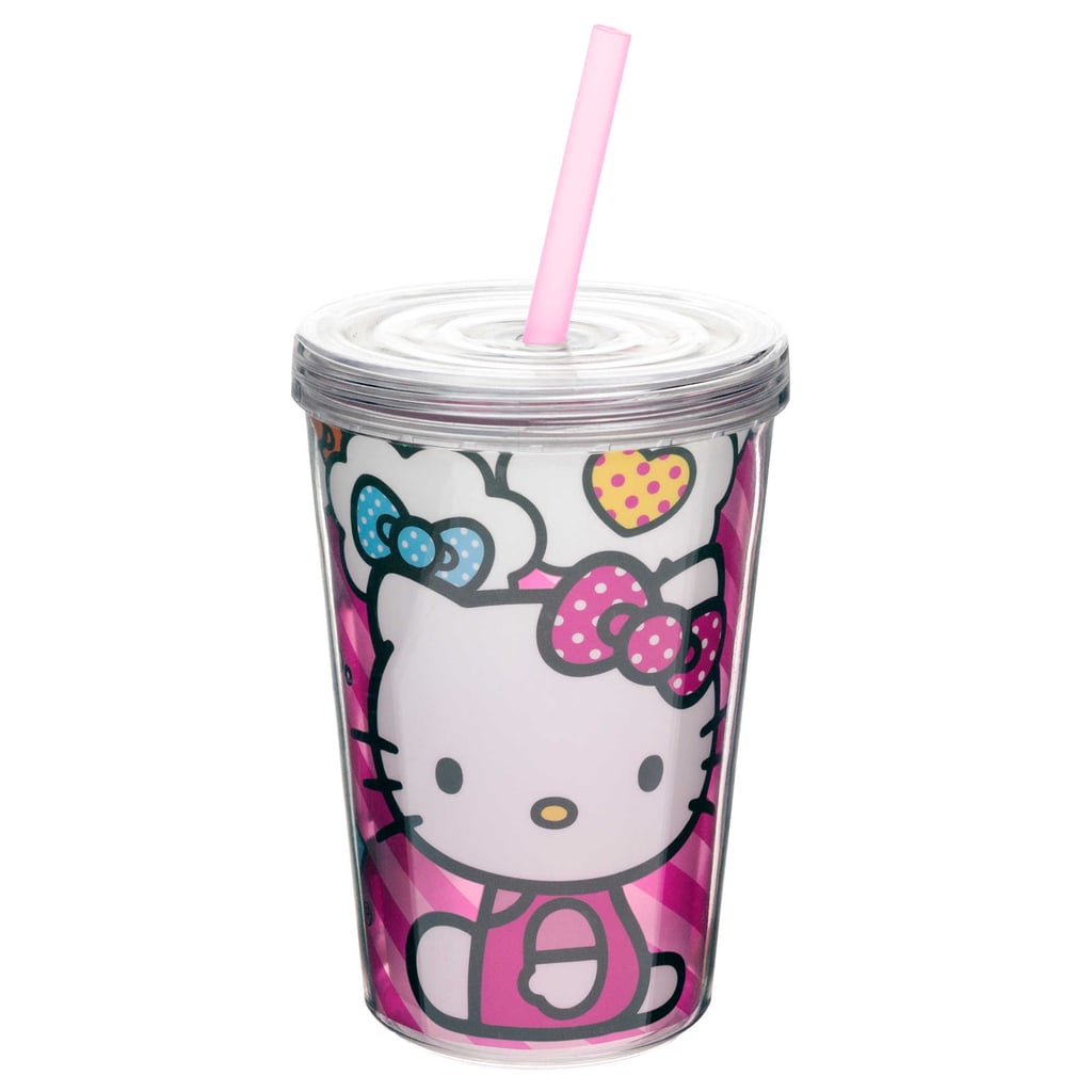 Hello Kitty Double Wall Tumbler With Straw (10) Hello Kitty Food