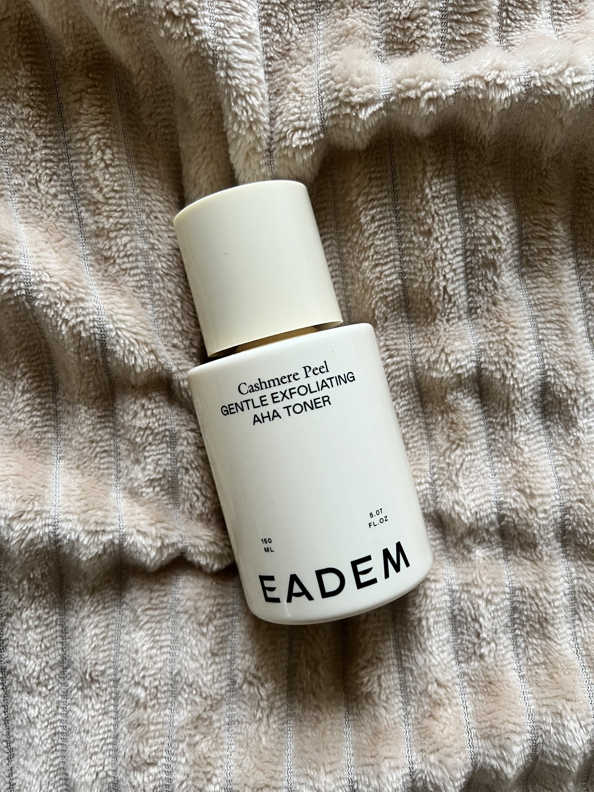The Eadem Cashmere Peel Gentle Exfoliating AHA Toner.