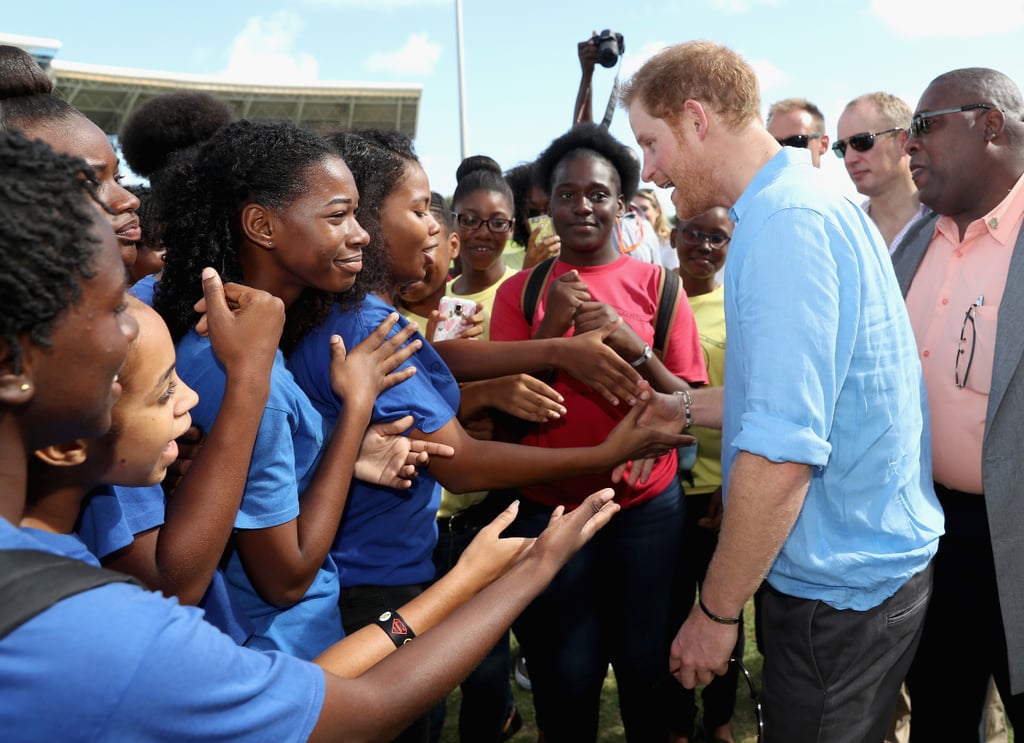 Prince Harry Dancing With Kids in the Caribbean 2016