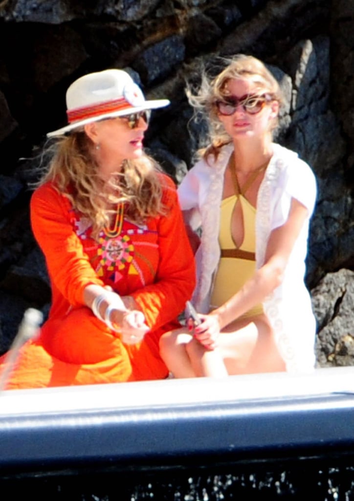 Olivia Palermo Yellow Swimsuit in Ibiza