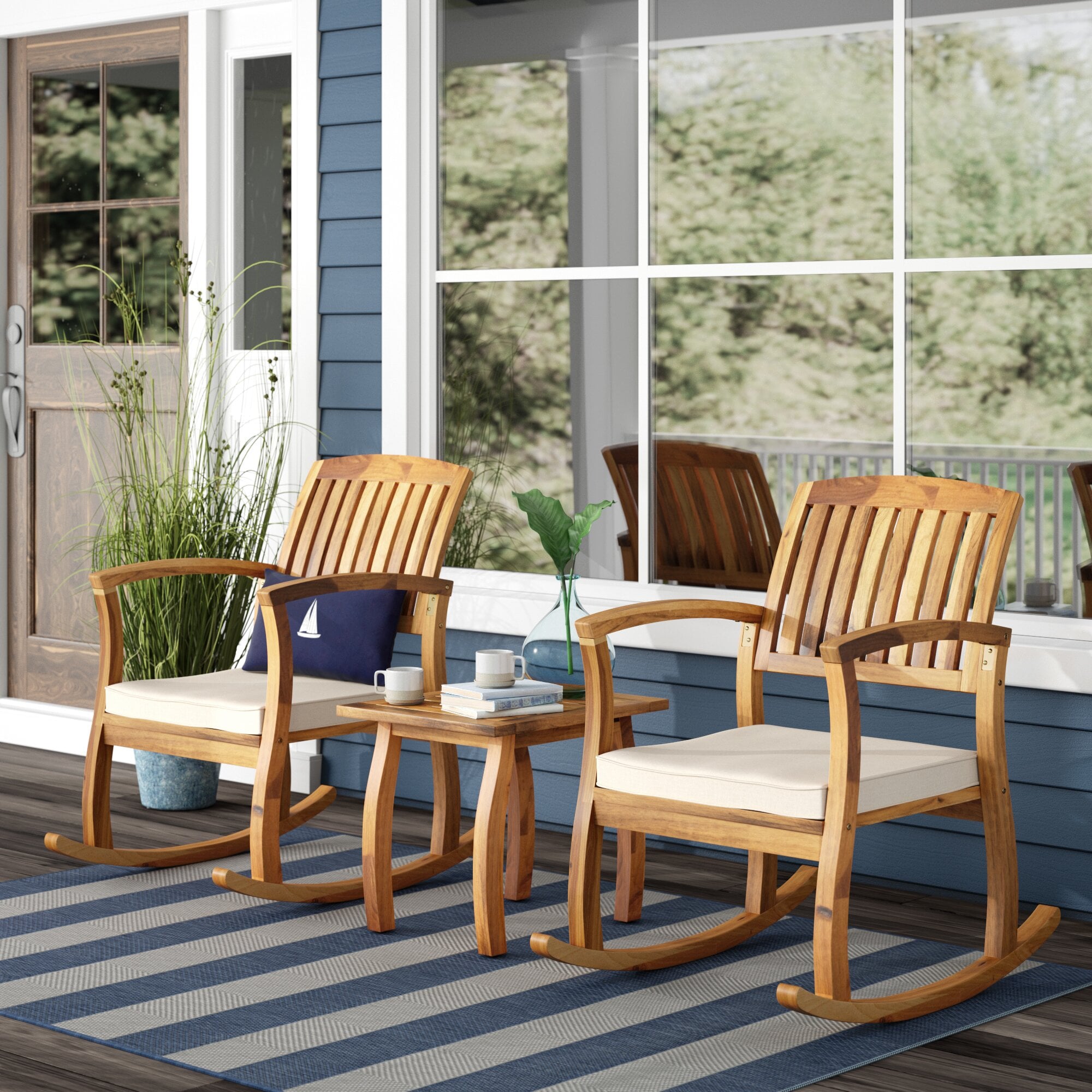 Coyne acacia 3 piece hot sale outdoor set
