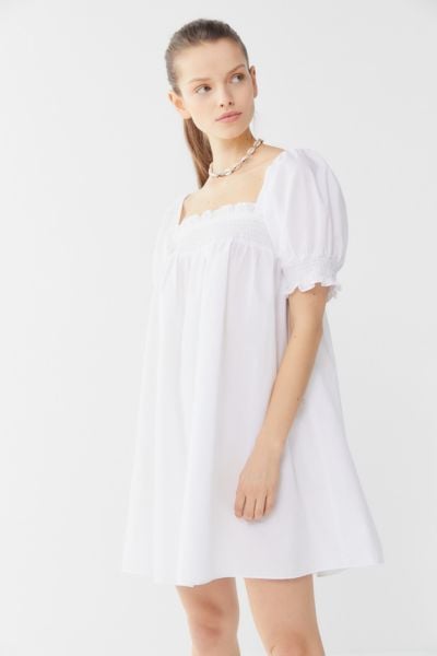 Urban Outfitters Puff-Sleeve Babydoll Dress