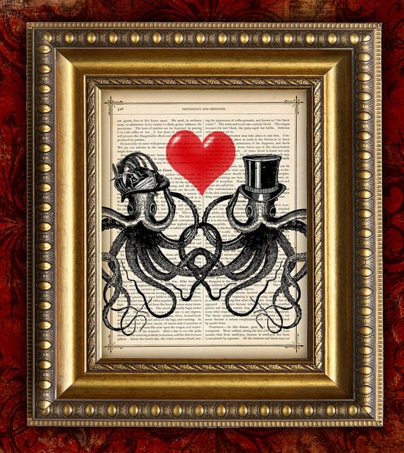 handcrafted love print
