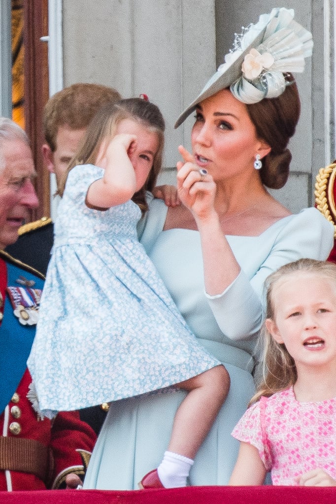 Pictured: Kate Middleton and Princess Charlotte.