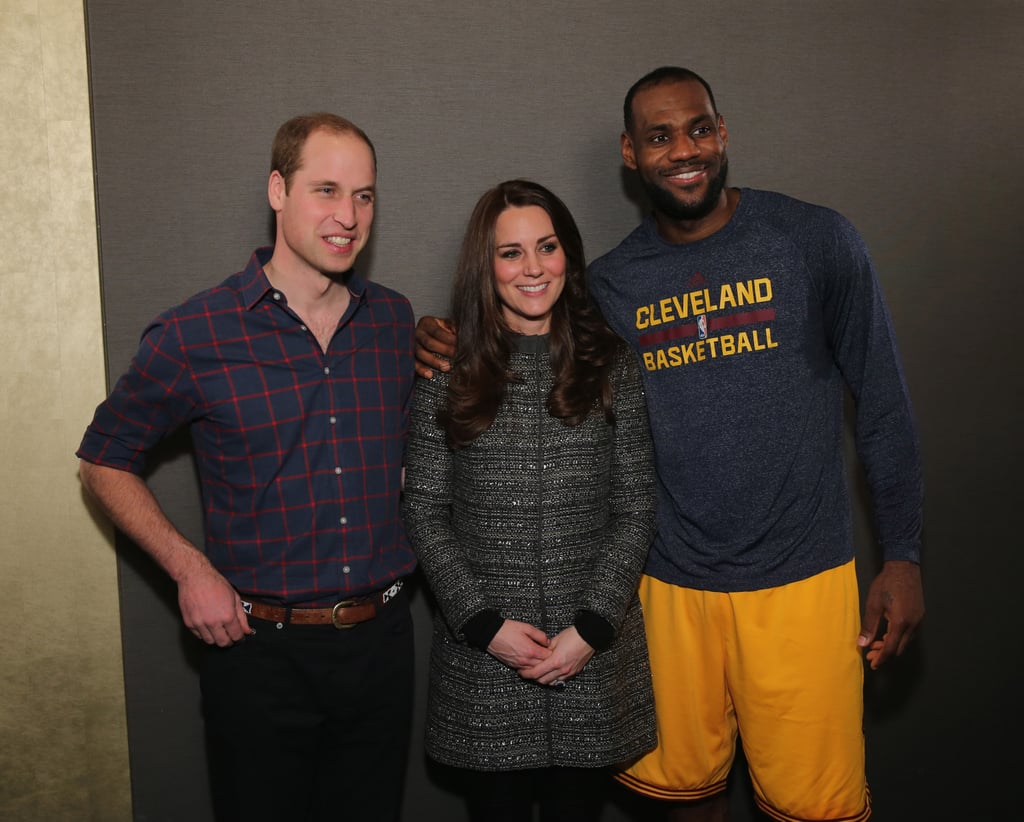 Prince William and Kate Middleton at Brooklyn Nets Game