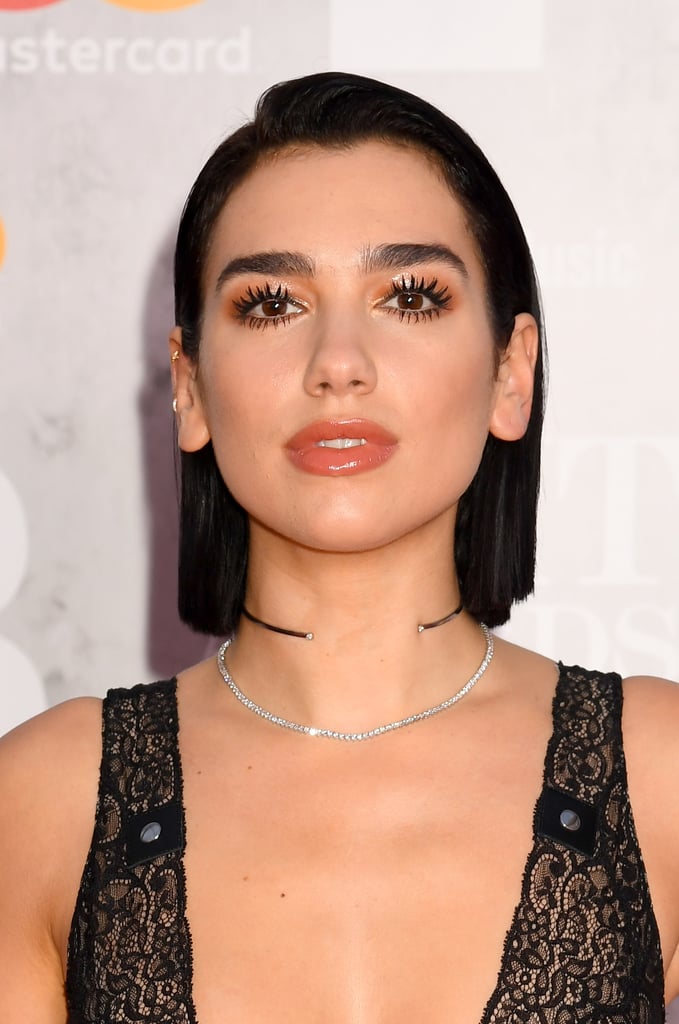 Dua Lipa's Tartan Nail Art For Fall