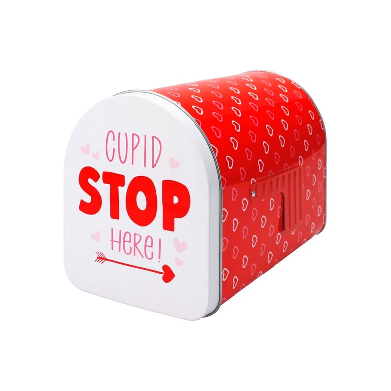 A Decor Piece: Spritz "Cupid Stop Here" Valentine's Day Tin Mailbox