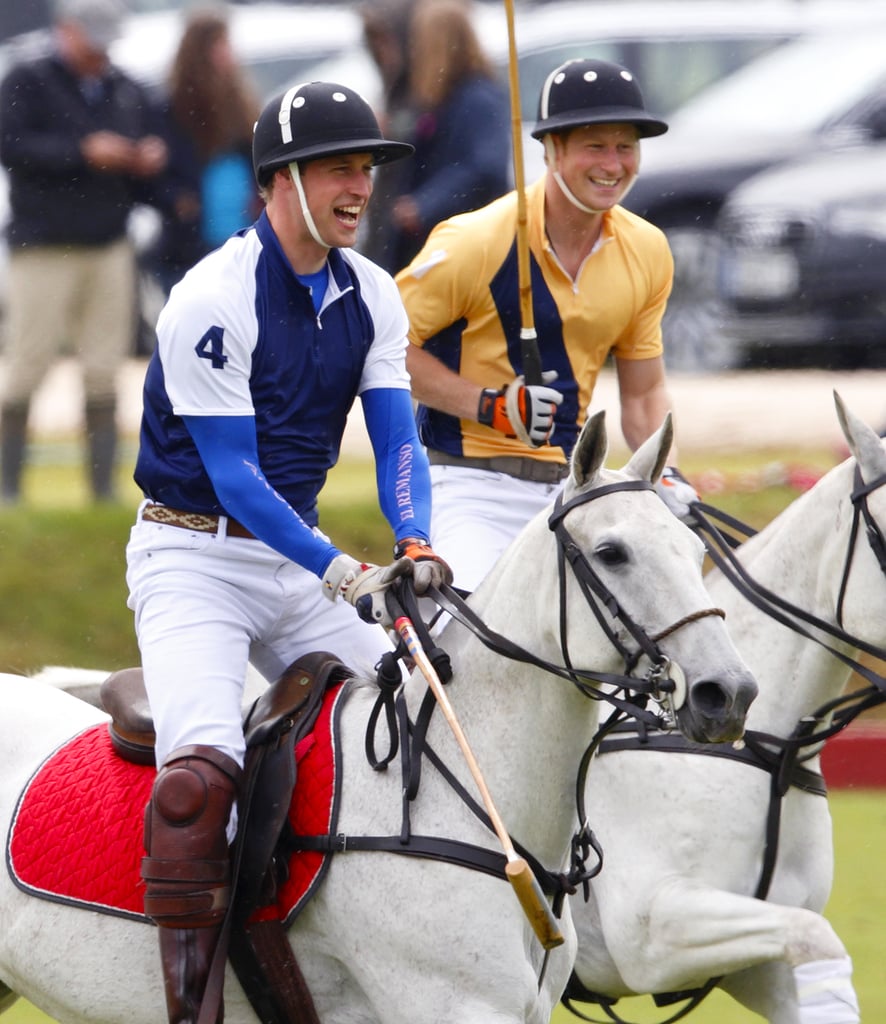 Pictures of Prince William and Prince Harry Playing Sports