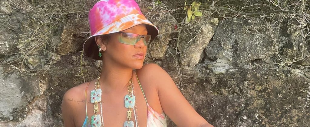 Rihanna Wears Head-to-Toe Tie Dye Outfit in Instagram Post