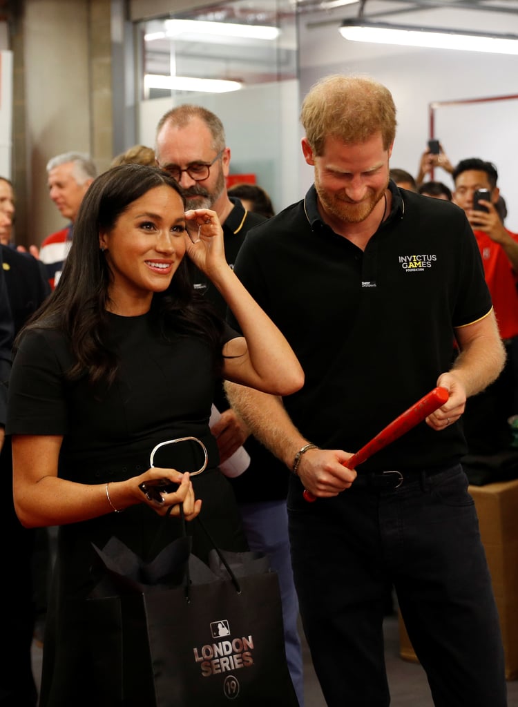 Prince Harry and Meghan Markle at MLB Game Pictures 2019