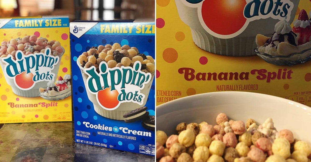 REVIEW (x2): General Mills Dippin' Dots Cereal (Cookies 'n Cream & Banana  Split) - Junk Banter