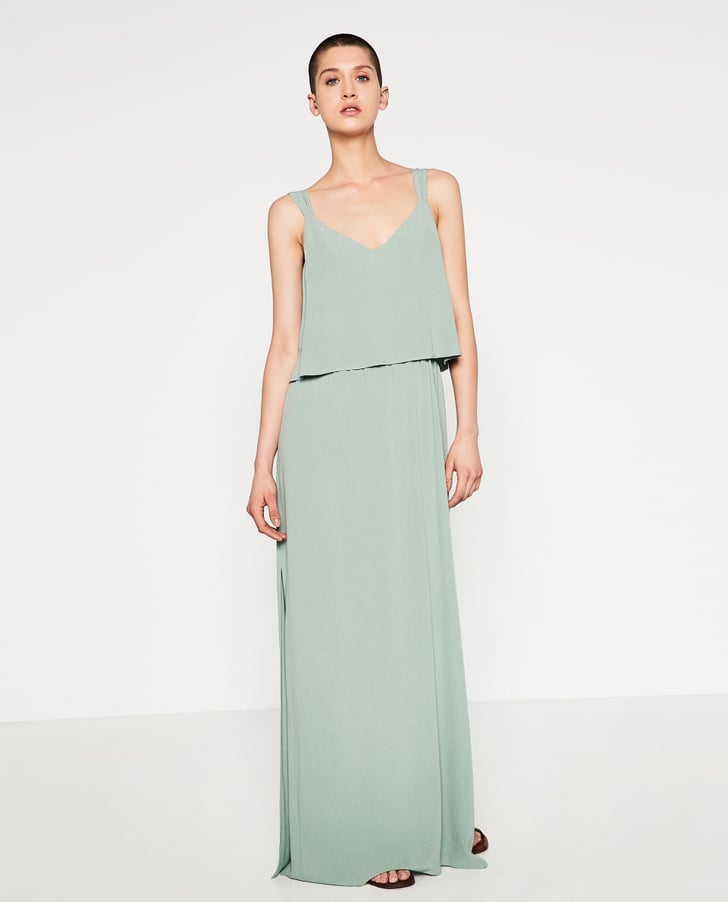 Zara Dress With Layered Top ($70) | Affordable Dresses to ...