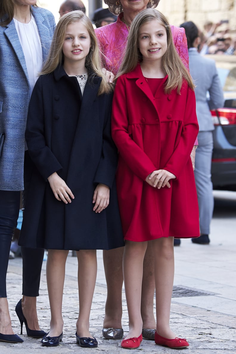 Princess Leonor and Infanta Sofía in 2017