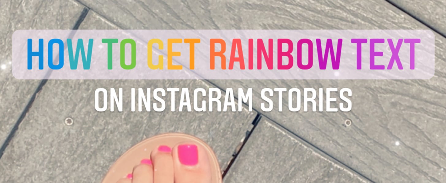 How to Do Rainbow Text on Instagram Stories  TikTok Hack