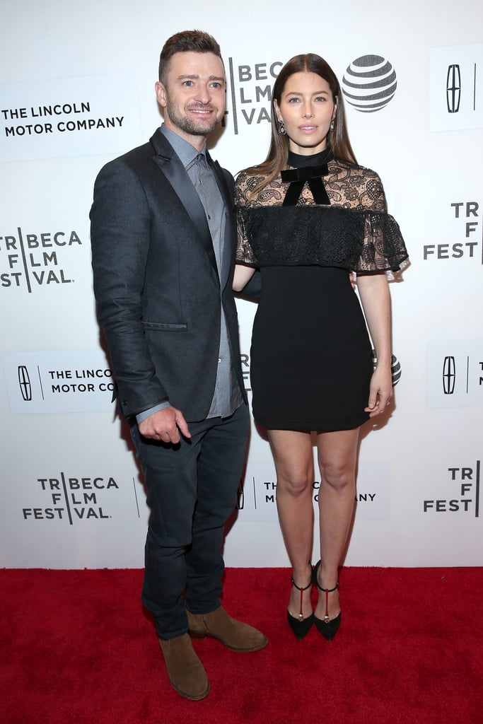 Justin Timberlake and Jessica Biel at Premiere April 2016