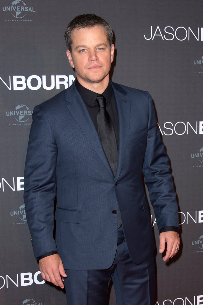 Matt Damon at the Paris Premiere of Jason Bourne July 2016